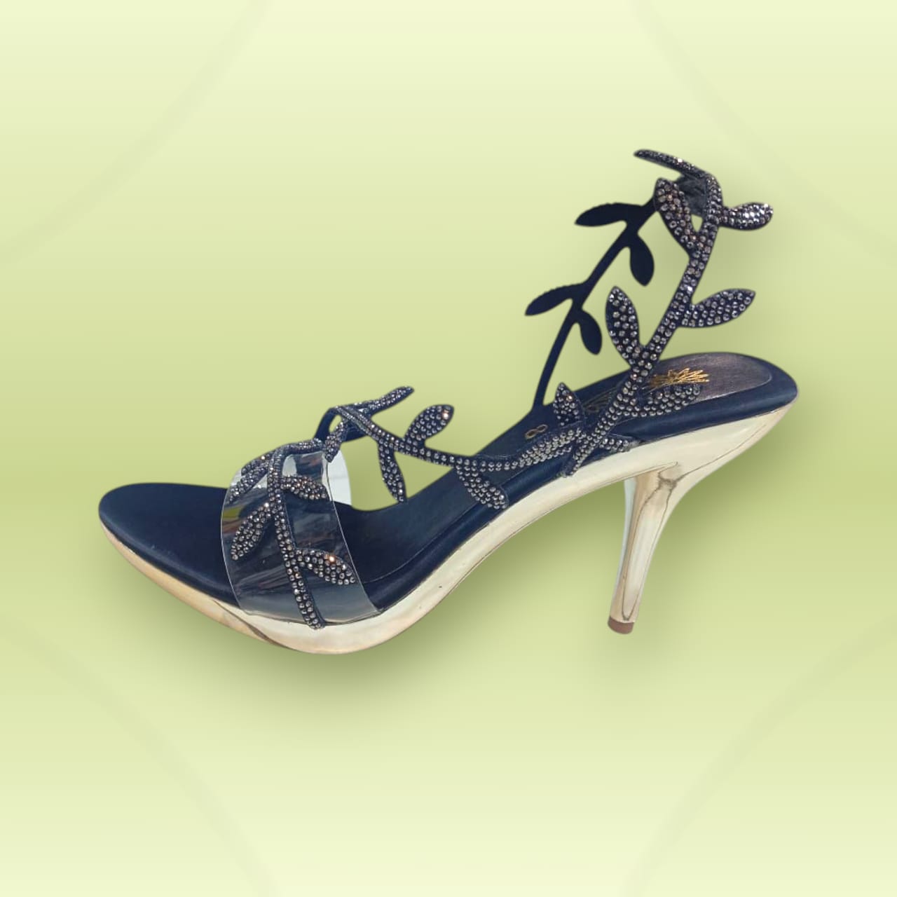 Leaf Strap Heel Sandal