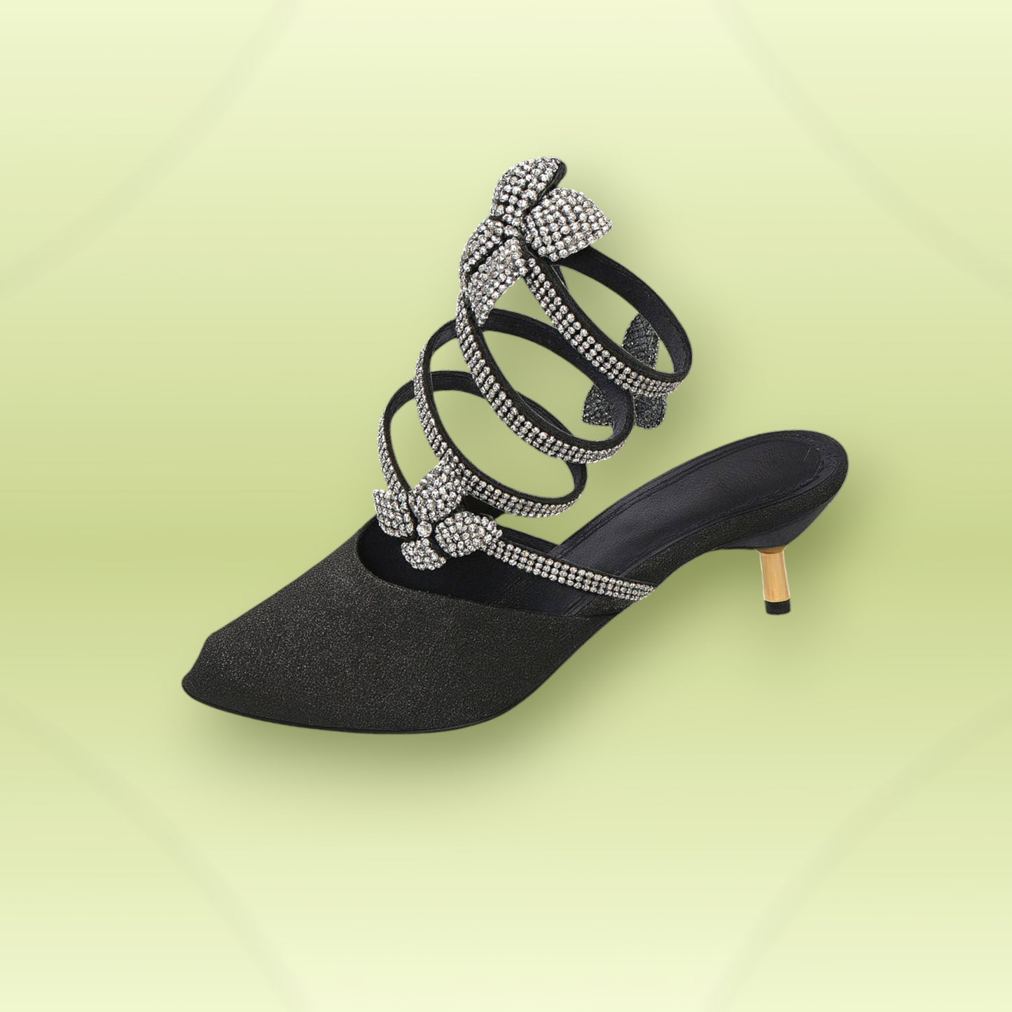 Spiral Flower Stiletto Heel Sandal