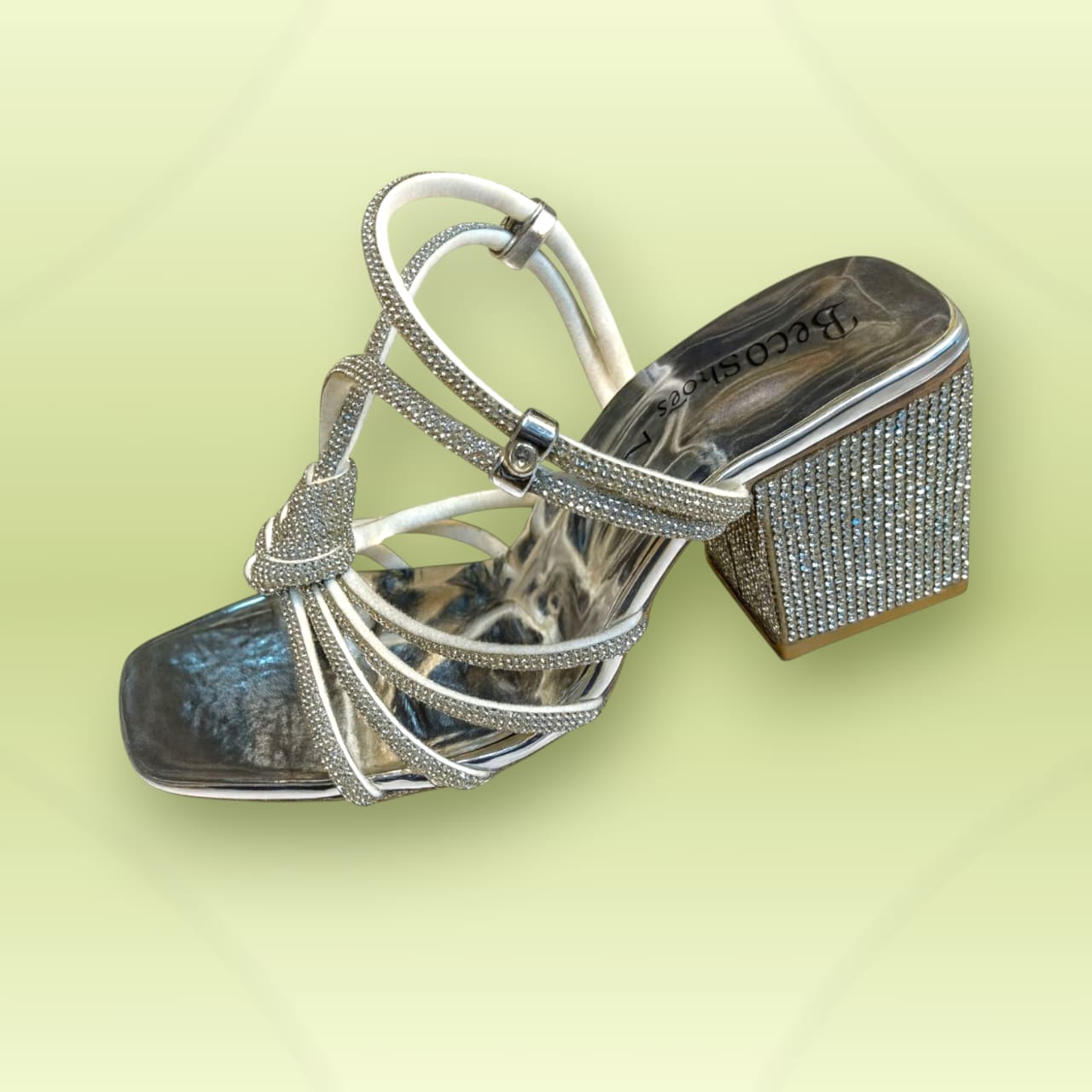 Crystal Knot Block Heels