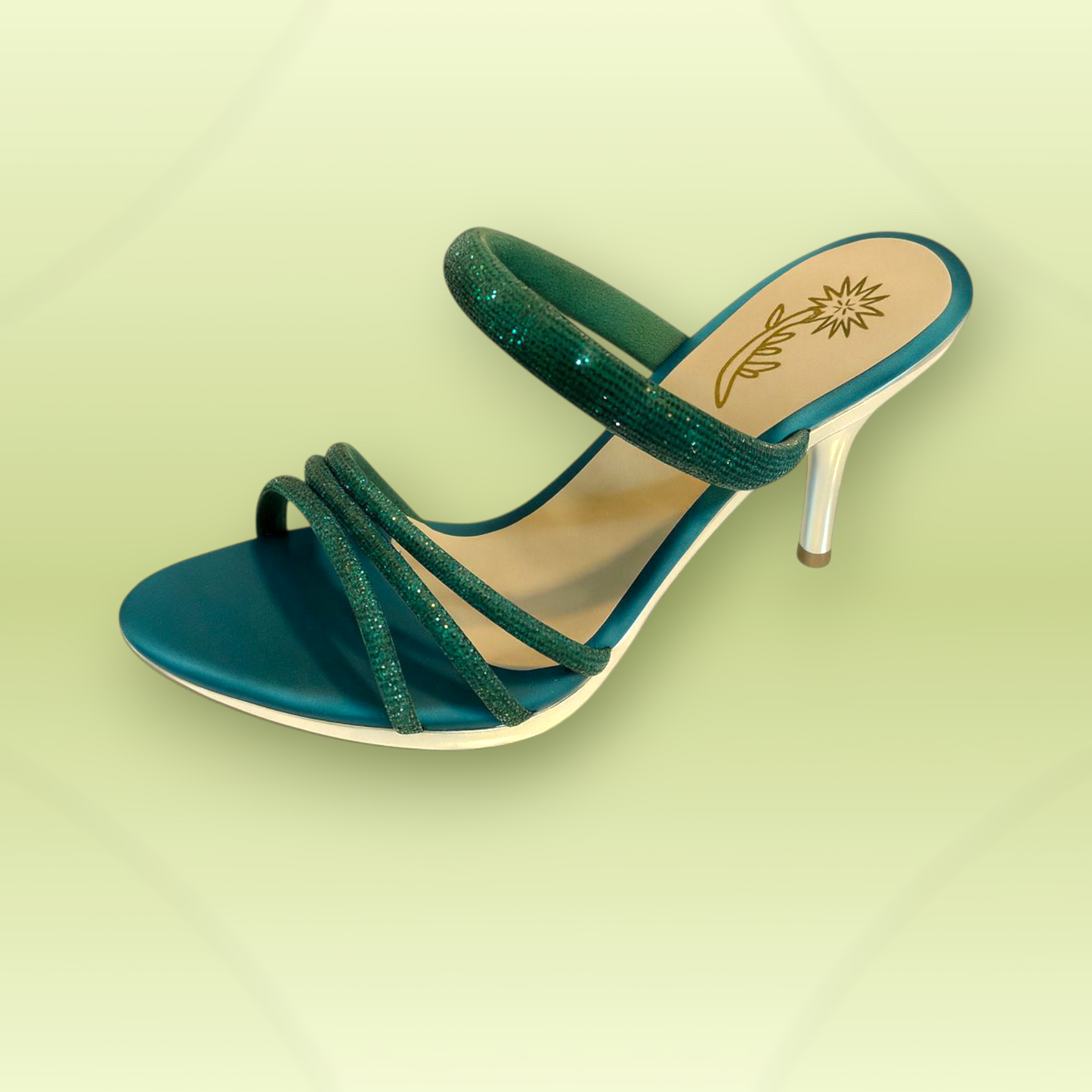 Crystal Strap Stiletto Sandals