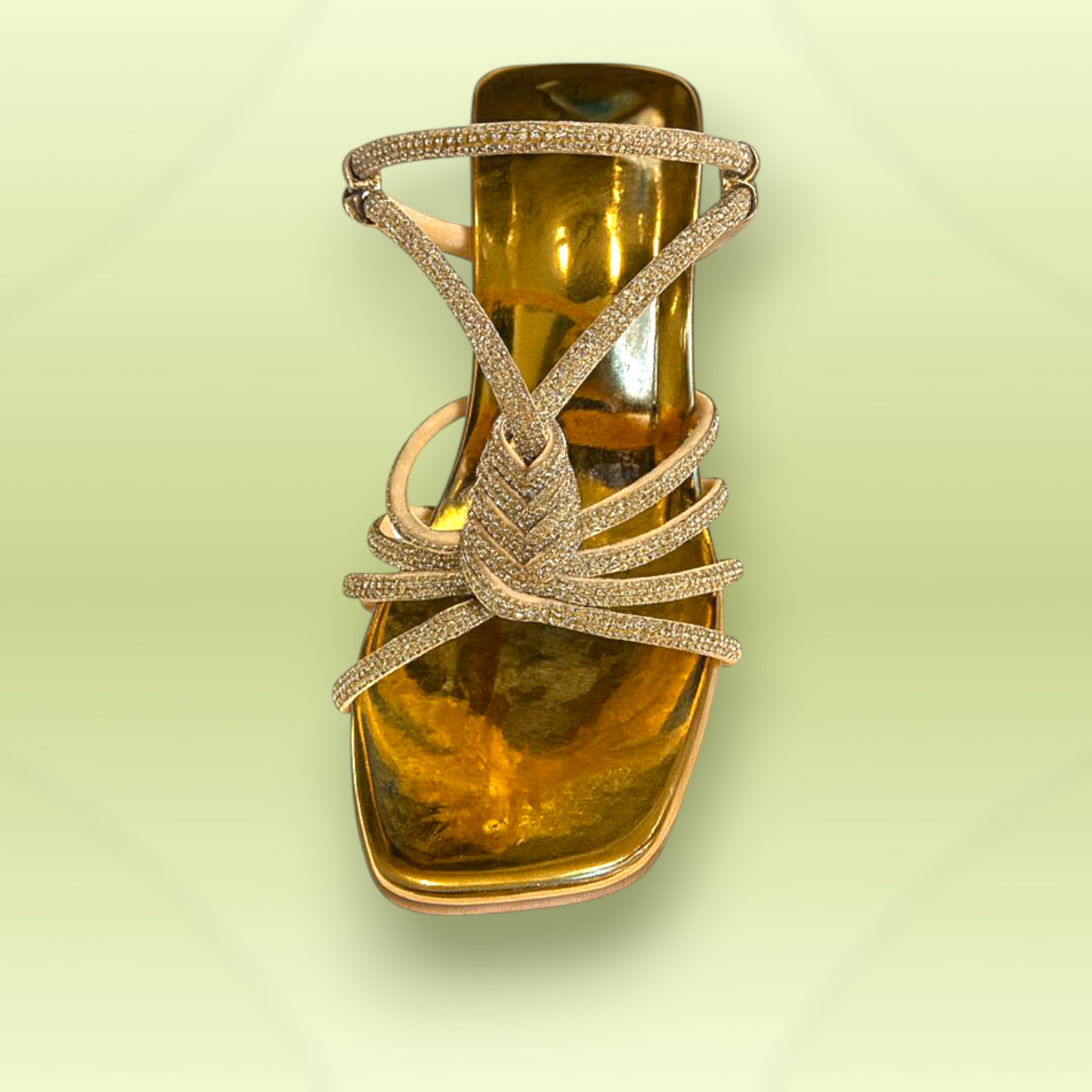 Crystal Knot Block Heels