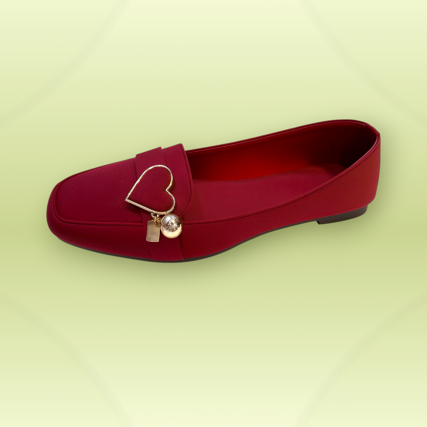 Blush Heart Charm Loafers