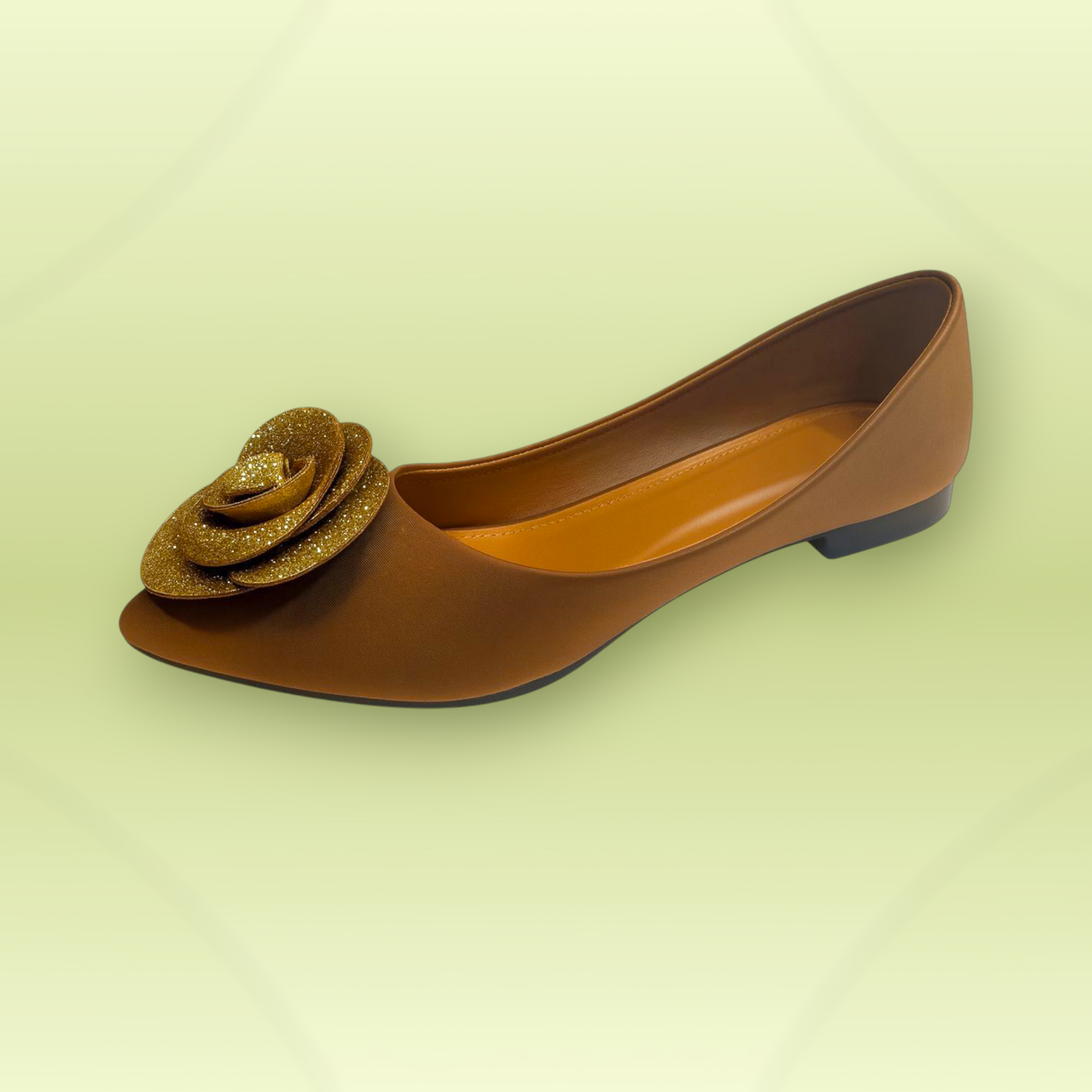 Rose Embellished Flats