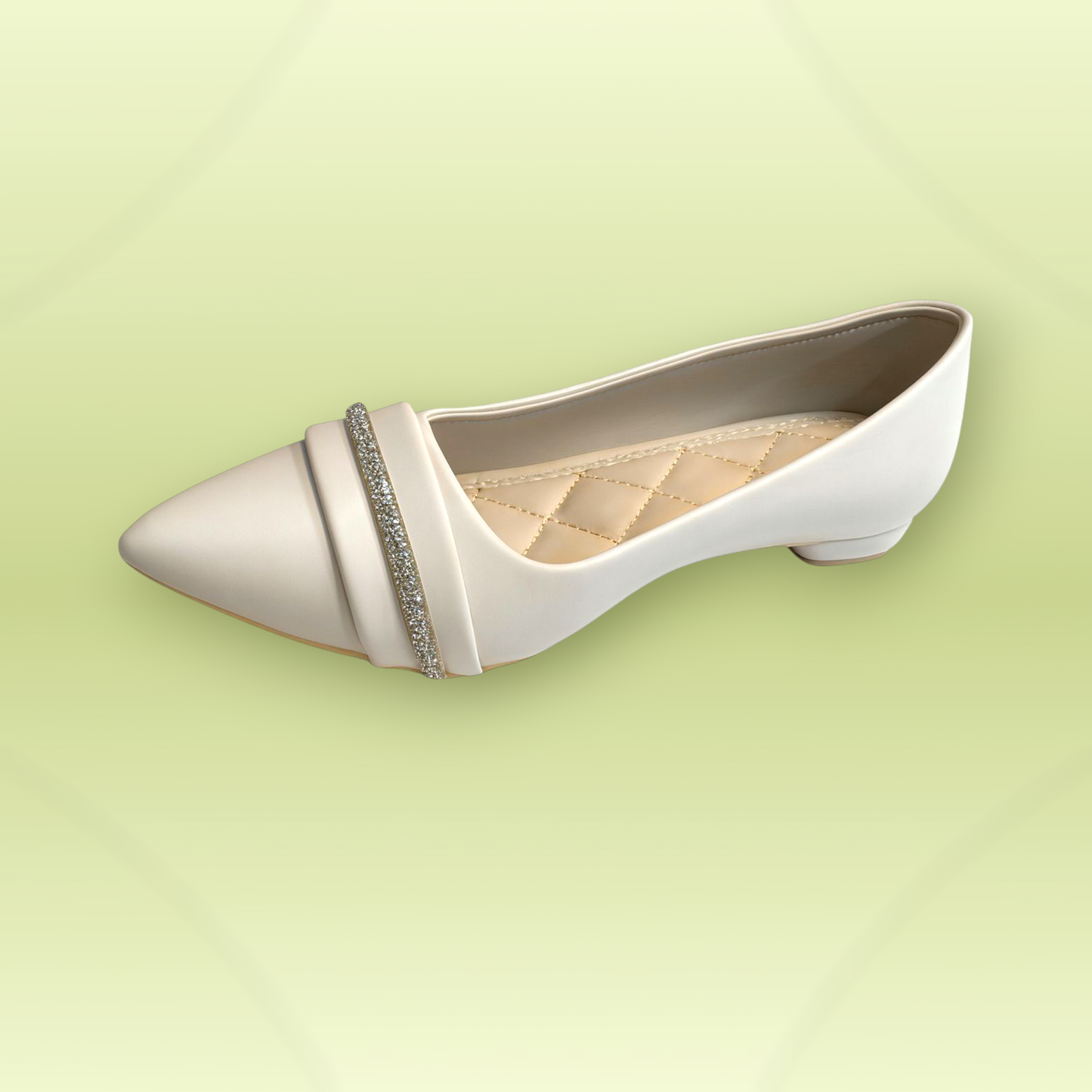 Crystal Strap Comfort Flats