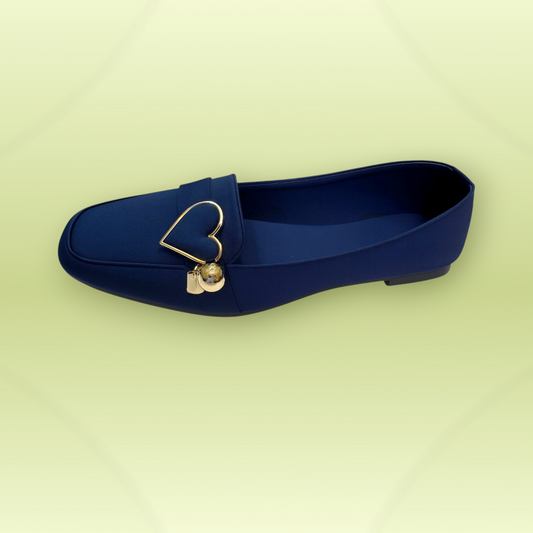 Blush Heart Charm Loafers