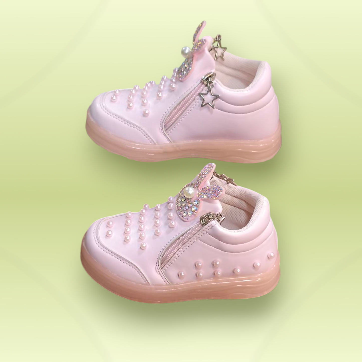 Pearl Sneakers Kids Sparkle Party Shoes
