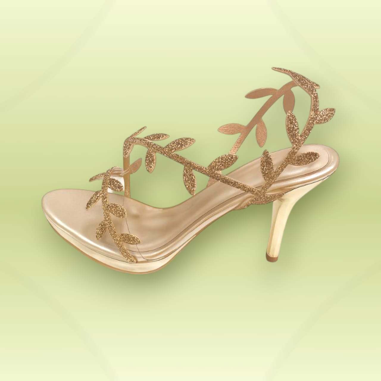 Leaf Strap Heel Sandal