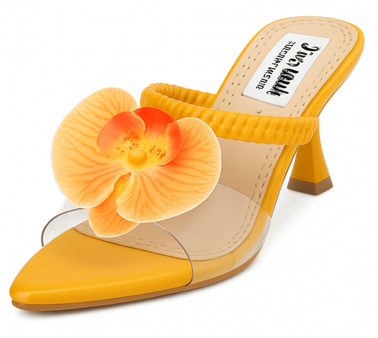 ZivaWalk Marigold Orchid Heels