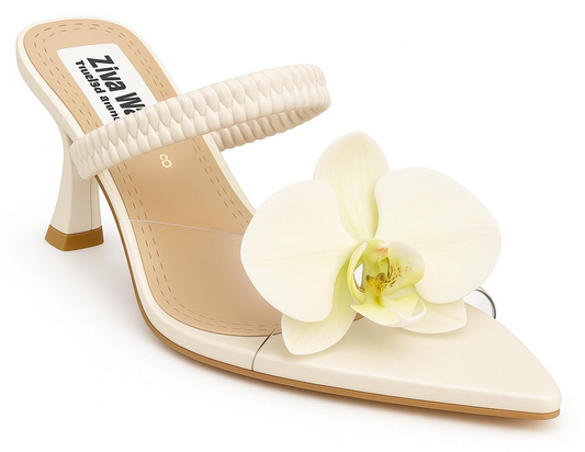 ZivaWalk Ivory Orchid Heels