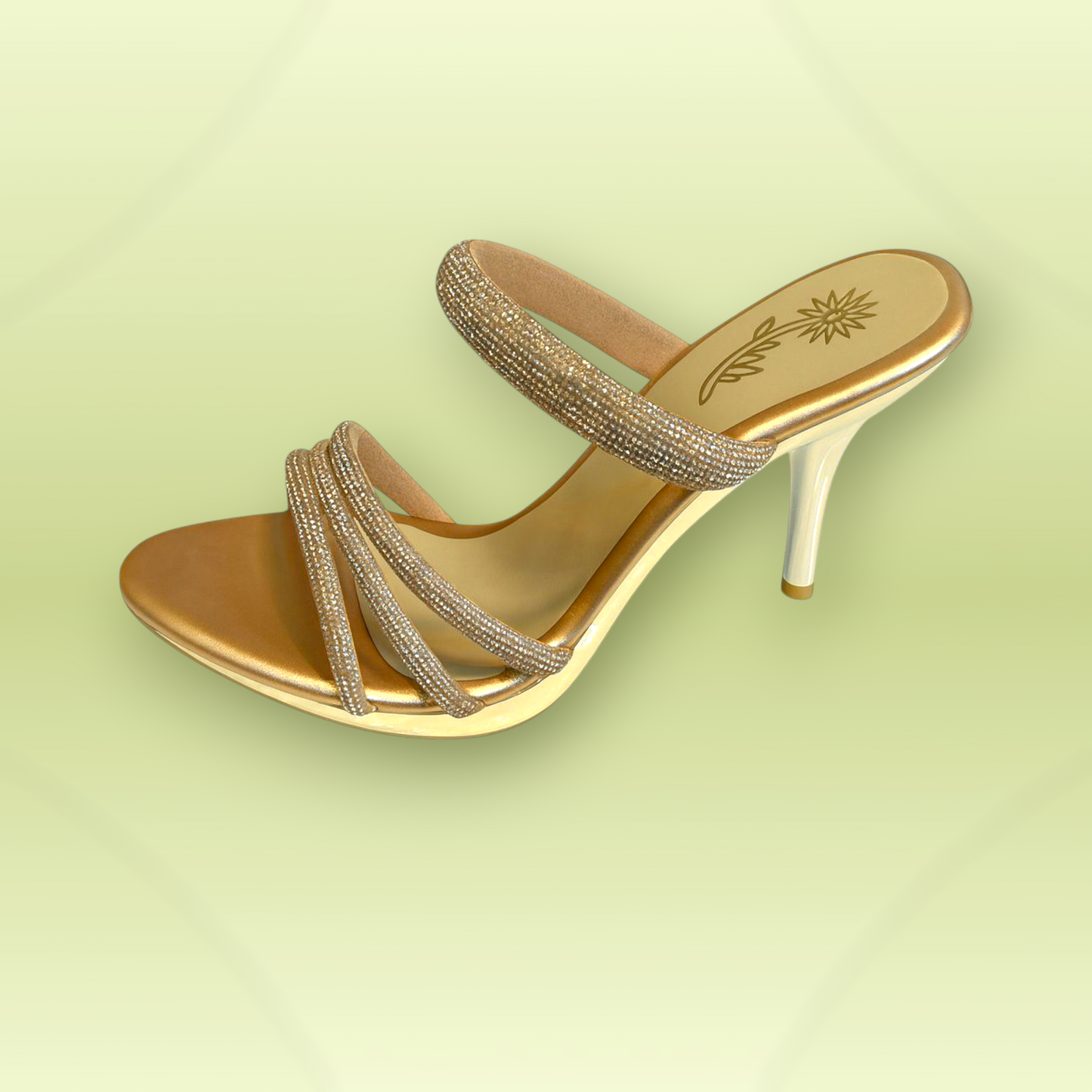 Crystal Strap Stiletto Sandals