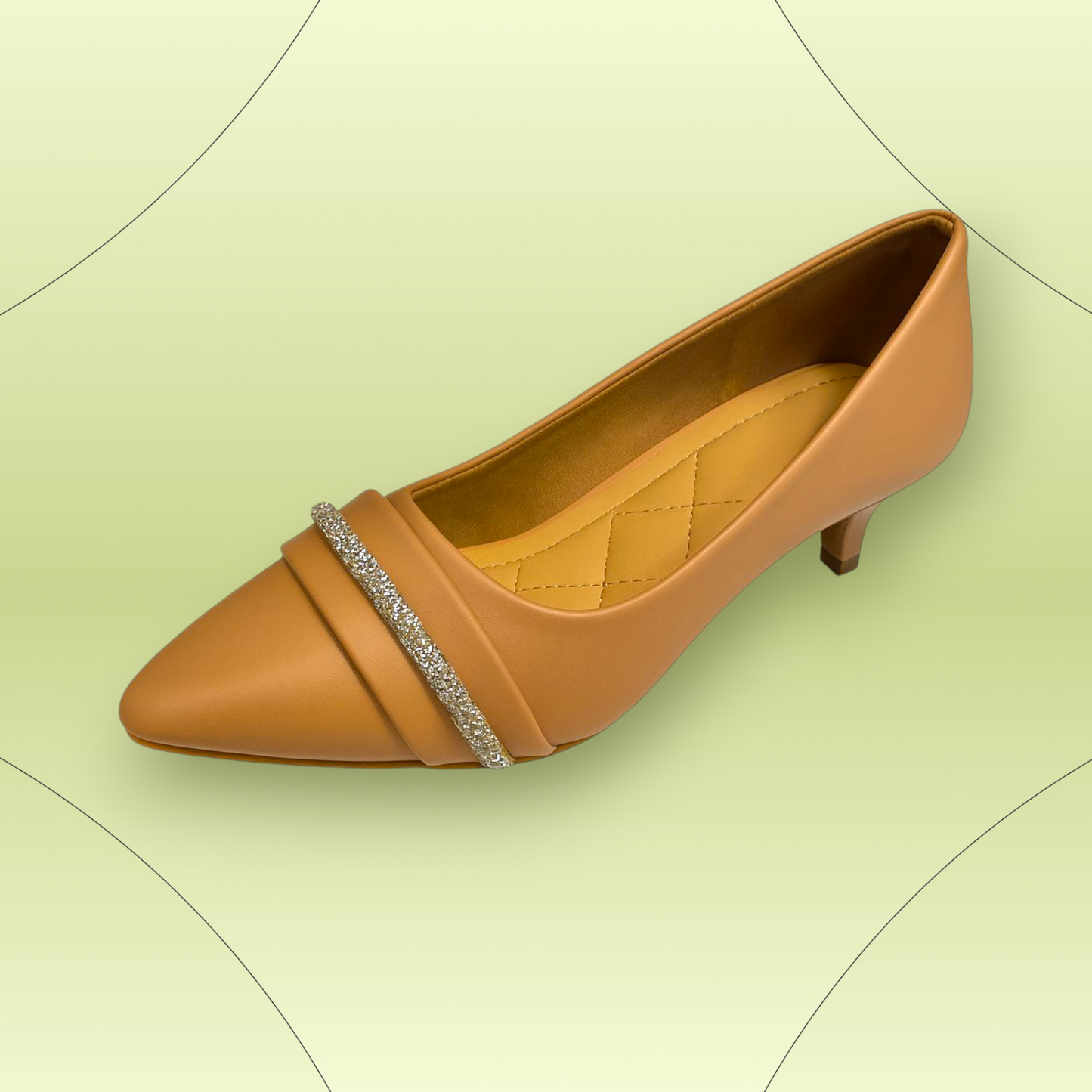 Crystal Strap Comfort Flats