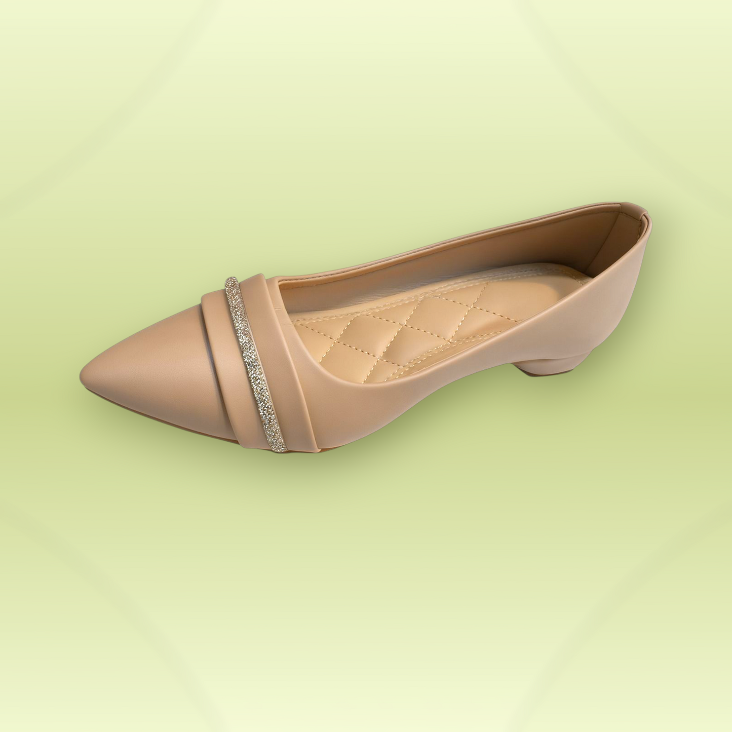 Crystal Strap Comfort Flats