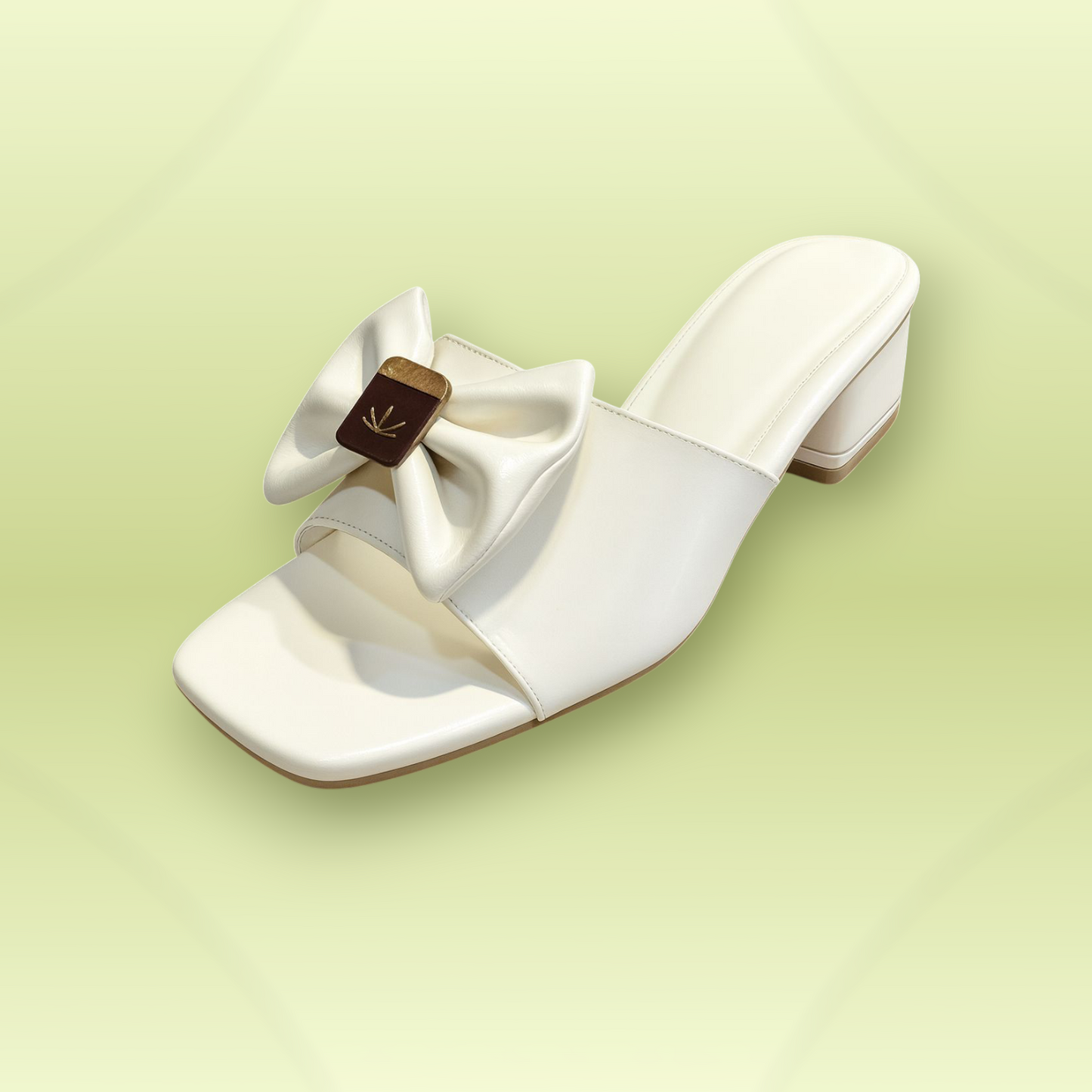 Bow Accent Block Heel