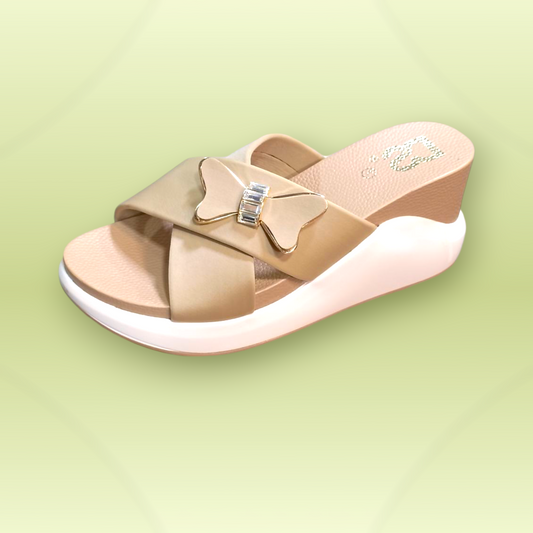 Butterfly Wedge Sandals