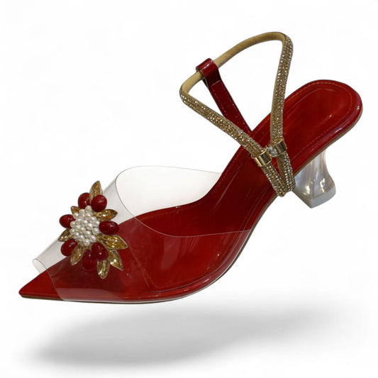 Amber Crystal Embellished
