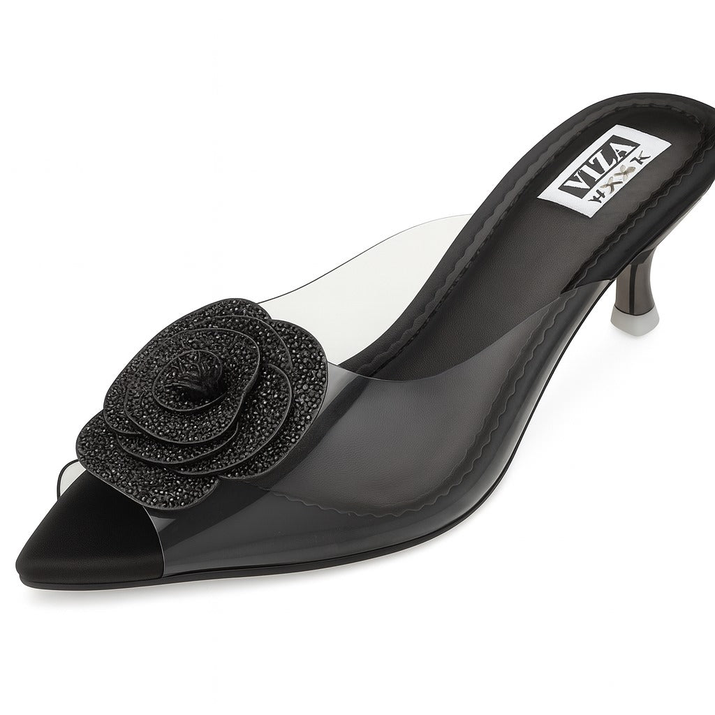 Ziva Floral Accent Heel