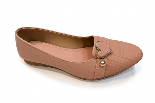 Blush Heart Charm Loafers