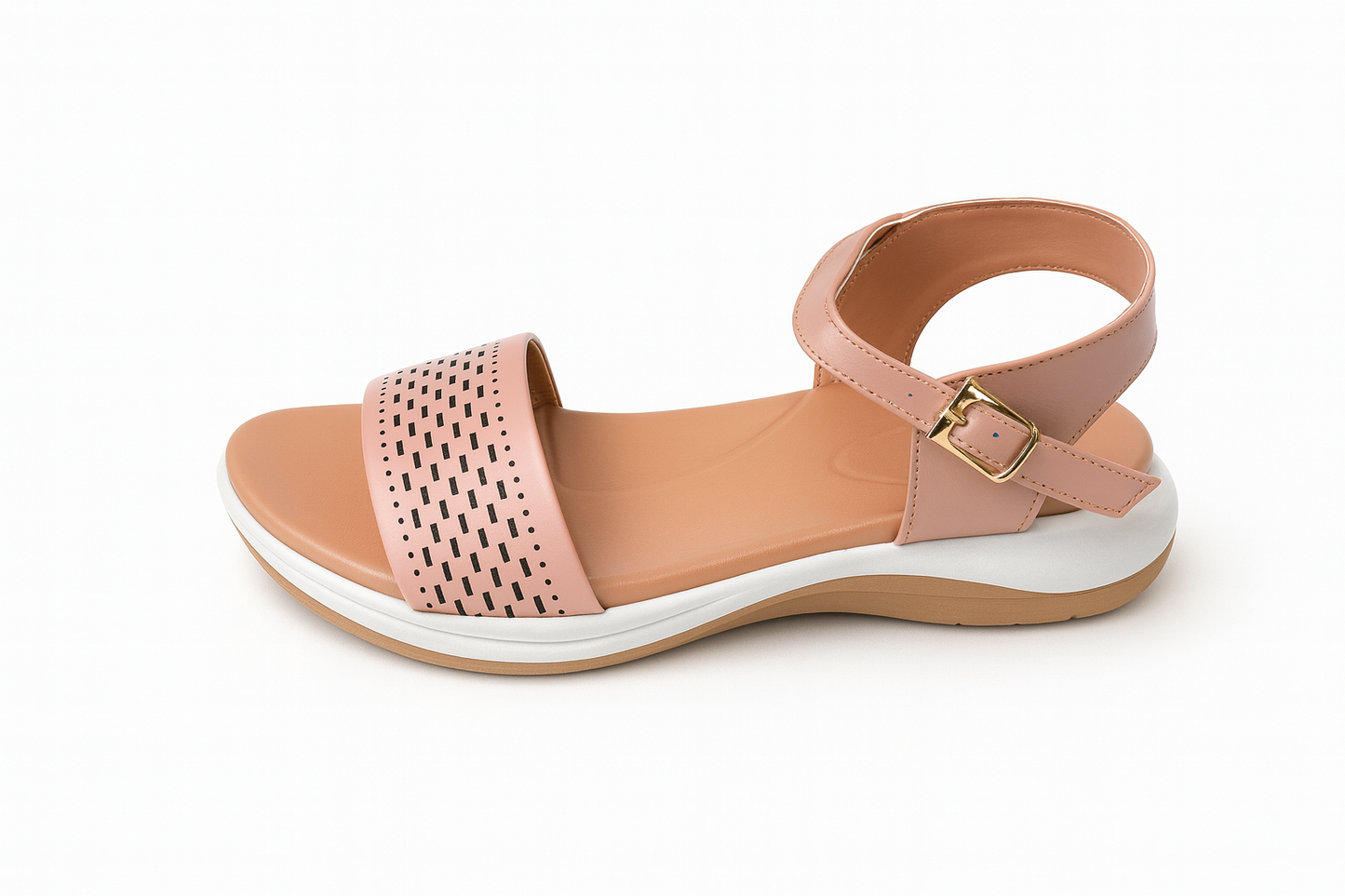 Blush Pink Comfort Strap Sandals
