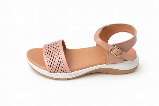 Blush Pink Comfort Strap Sandals