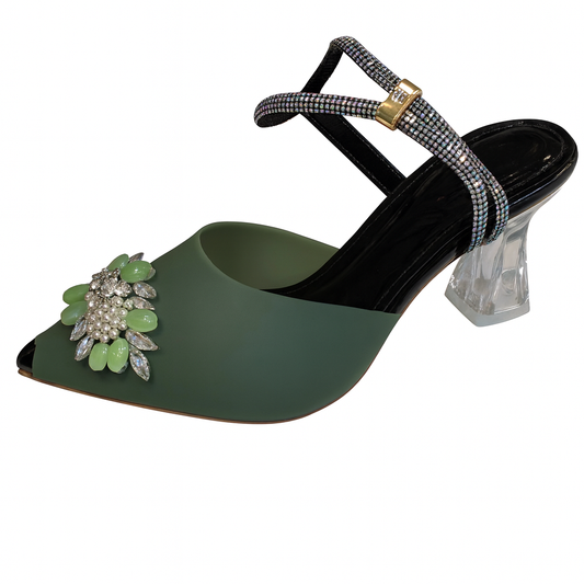 Emerald Crystal Embellished