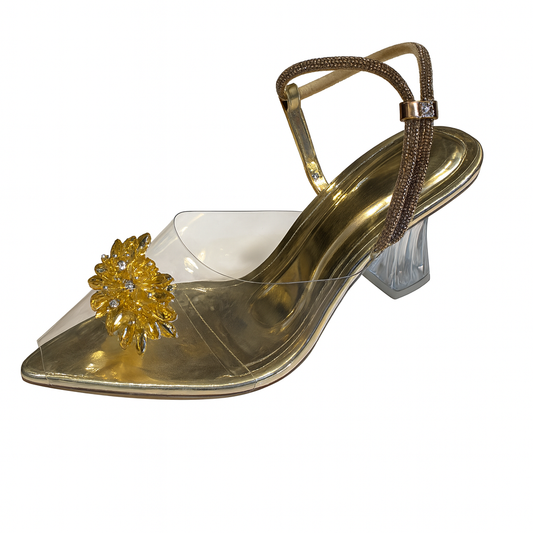 Golden Glam Crystal Strap