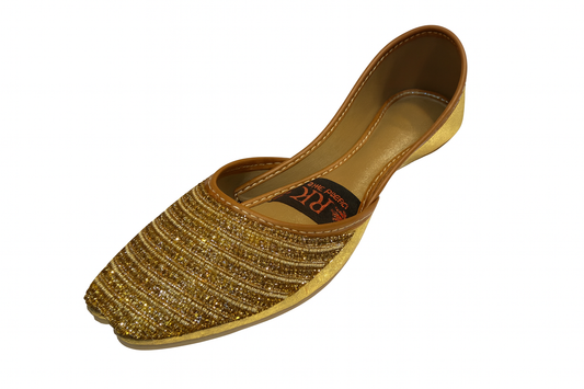 Golden Gleam Embellished Jutti