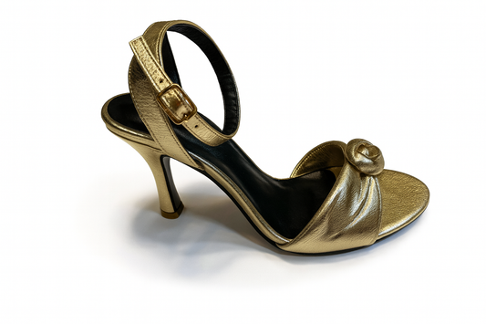 Golden Knot Elegance Stiletto Heels