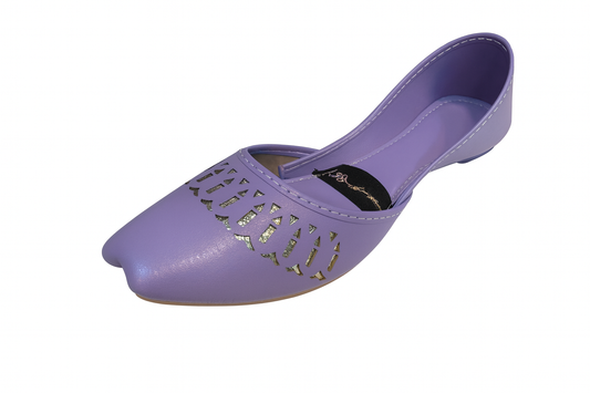 Lavender Cutwork Traditional Flats