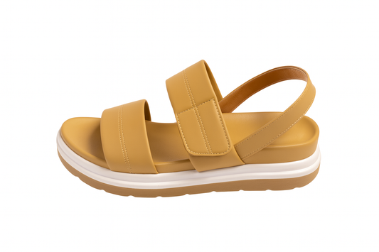 Mustard Yellow Comfort Sandals – Casual Everyday Flats