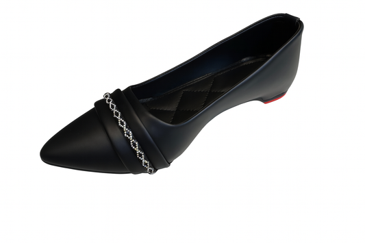 Noir Crystal Chain Embellished