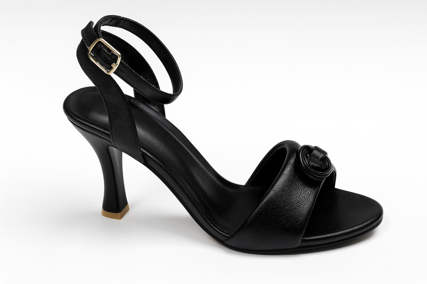 Noir Knot Elegance Stiletto Heels