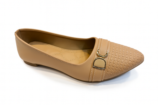 Nude Textured Buckle