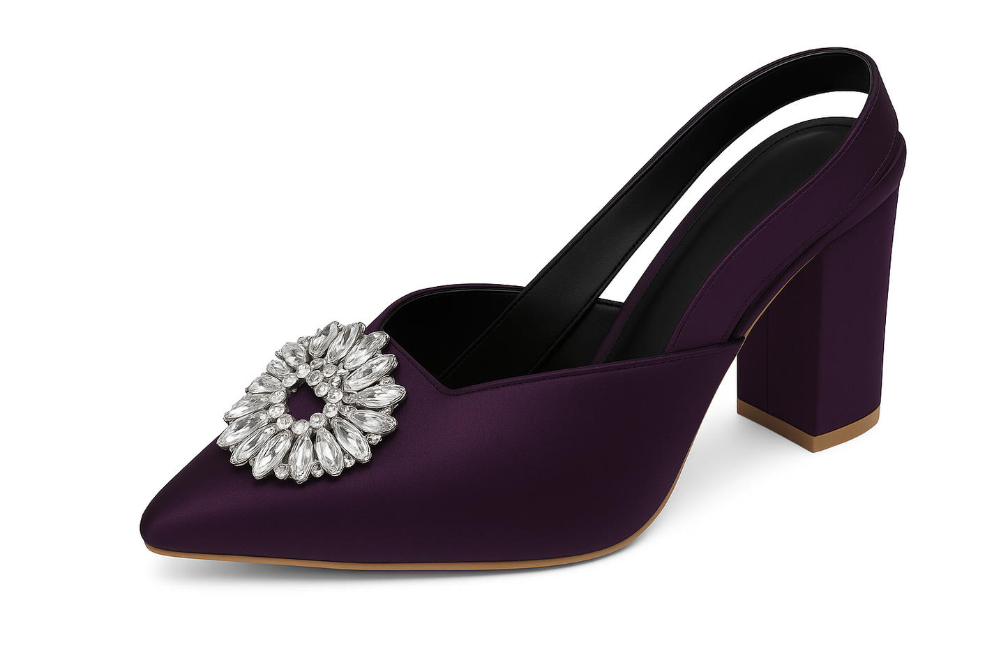 Royal Amethyst Crystal Embellished