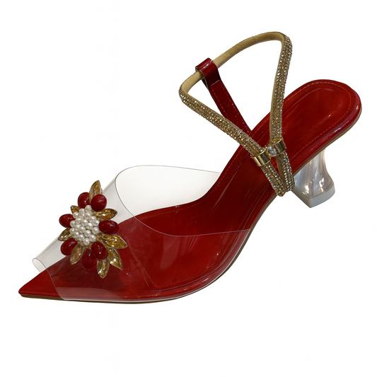 Scarlet Crystal Embellished