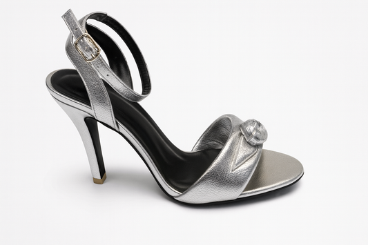 Silver Knot Elegance Stiletto Heels