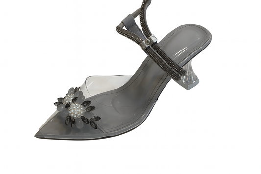 Smokey Crystal Embellished